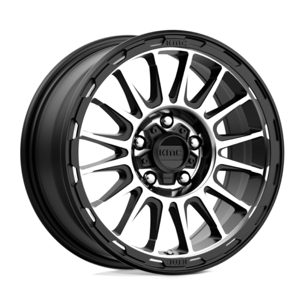 KMC KM542 16X7 5X110 S-BLK MACH 30MM