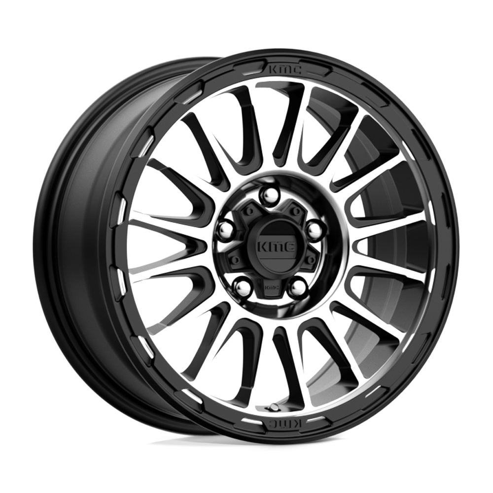 KMC KM542 16X7 5X110 S-BLK MACH 30MM