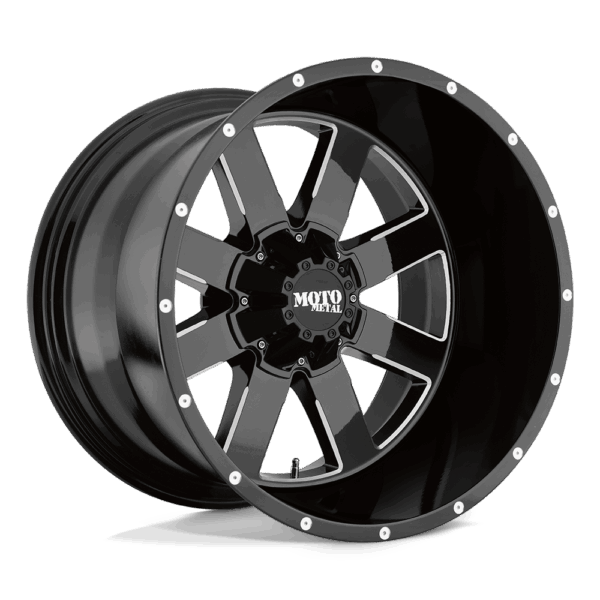 Moto Metal MO962 20X12 8X170 G-BLK MILL -44MM